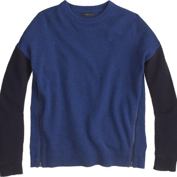 J. Crew Sweaters - J. Crew • Blue Colorblock Sweater